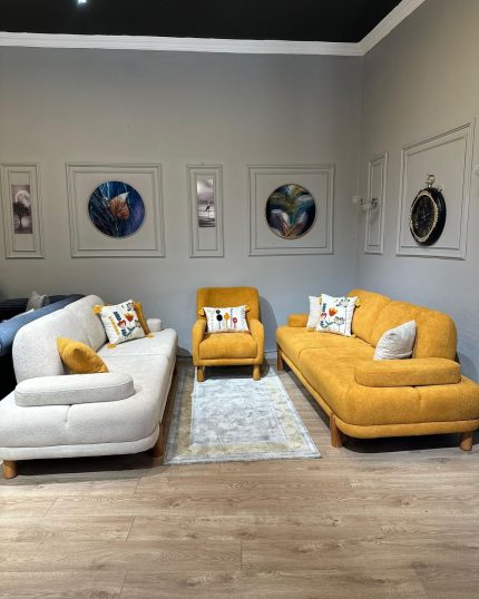 غرفه معيشه 3 قطع باللون المسترده والبيج
SKU:0052