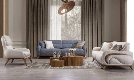 غرفه معيشه 3 قطع خشب زان
SKU:0064