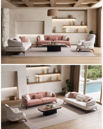 غرفه معيشه 3 قطع مودرن 
SKU:0065